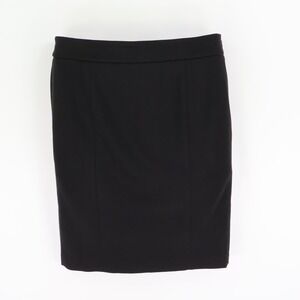 Jones New York Collection Pencil Skirt Stretch Womens 10 Black Lined Knee Length